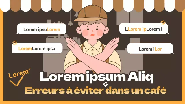 Miniature YouTube du concept de café brun et blanc