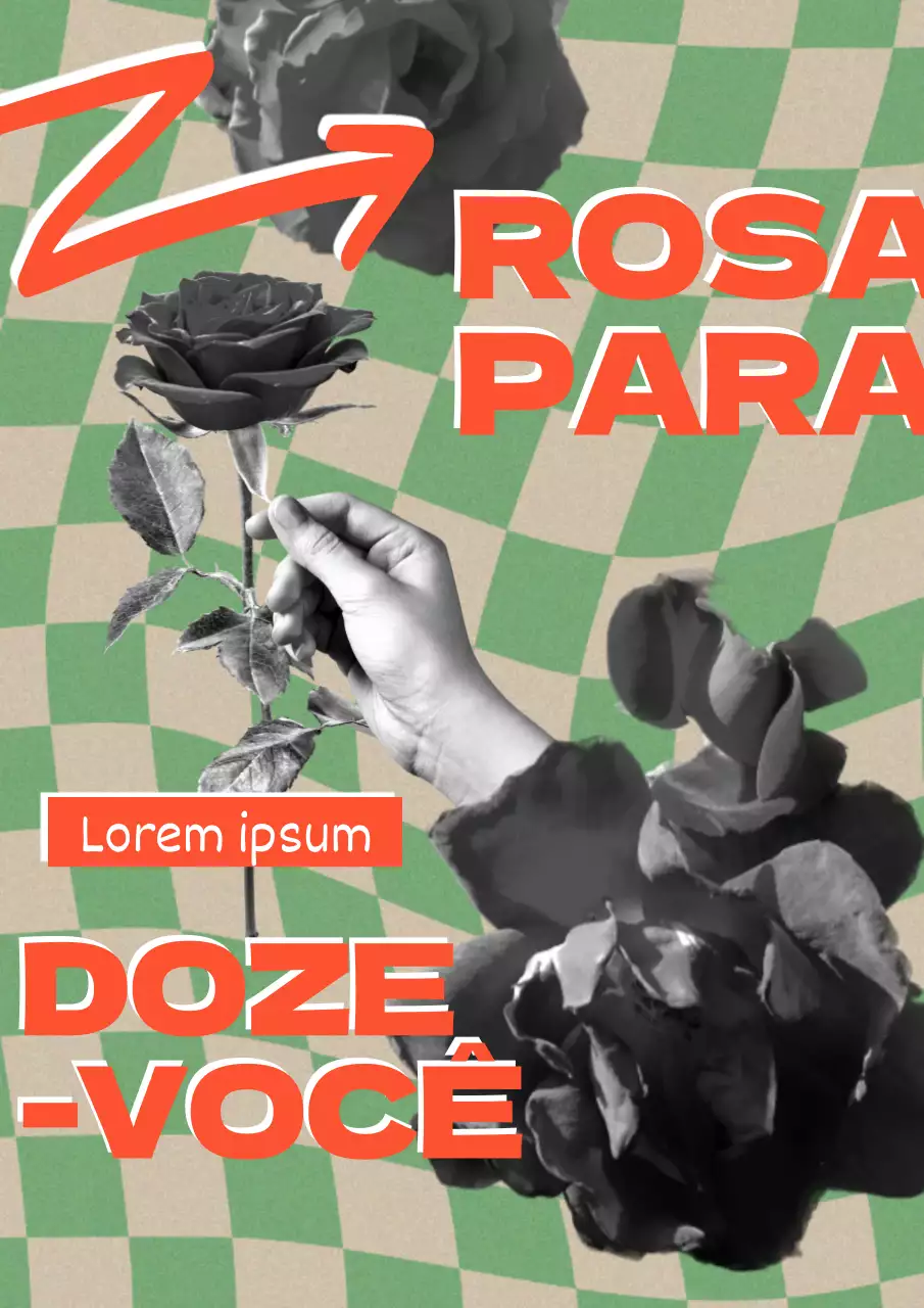 Cartaz concetual vintage sobre a maioridade em verde e laranja