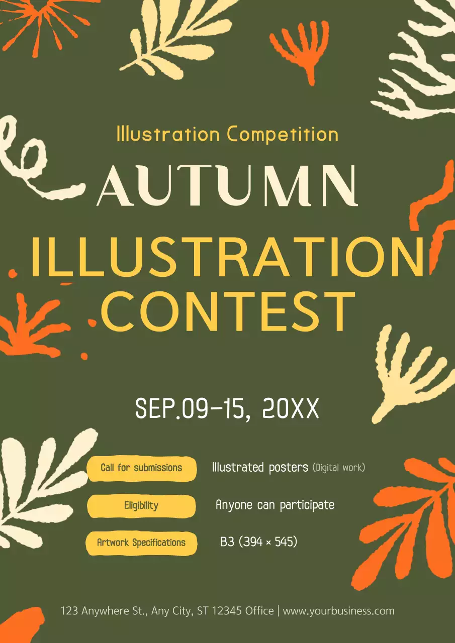 Green Creative Illustration Promotion Poster