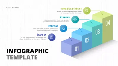 Une infographie sur les graphiques en cascade avec un concept épuré