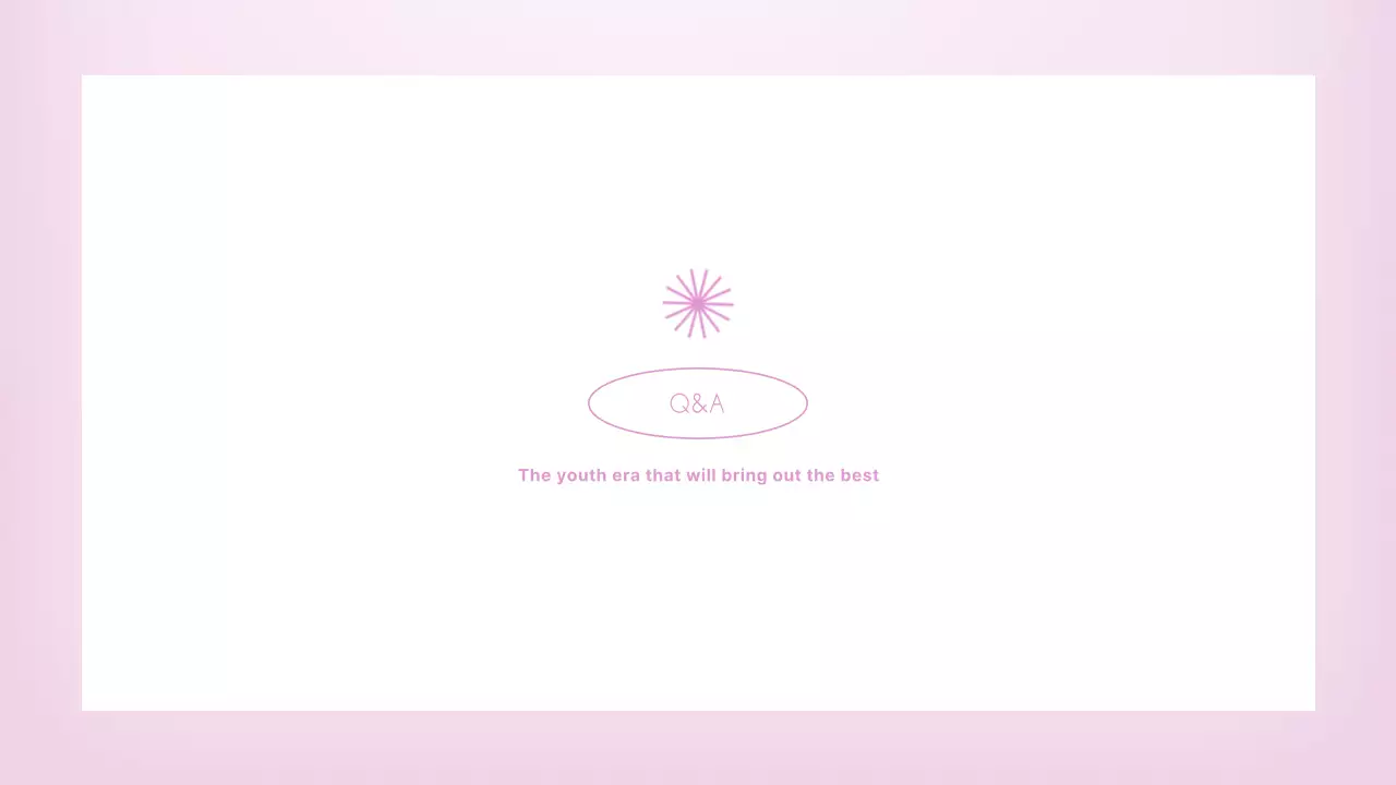 Pink Minimal Competition Orientation Presentation