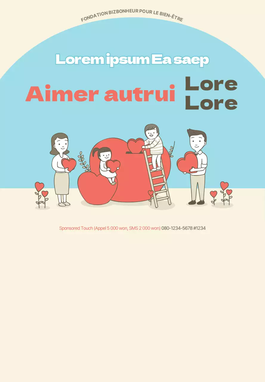 Rouge, bleu et beige pour le quartier