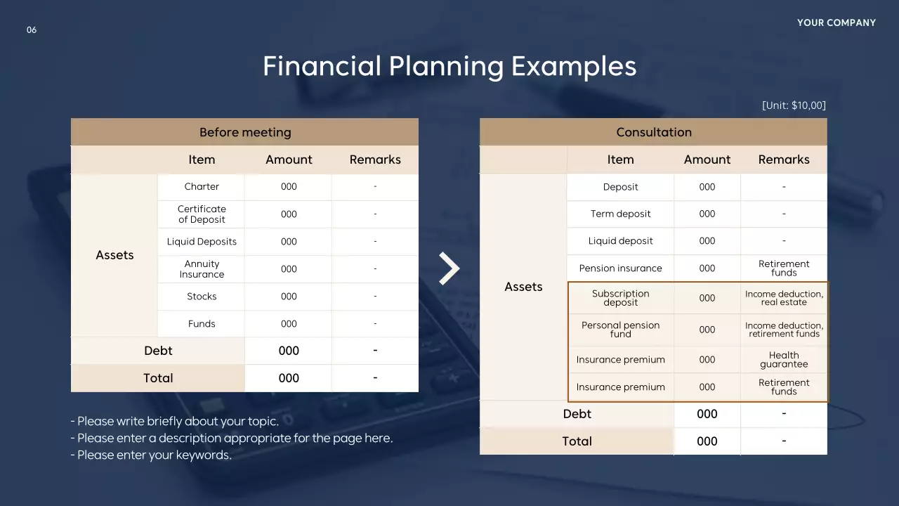 Navy Professional Finance Presentation