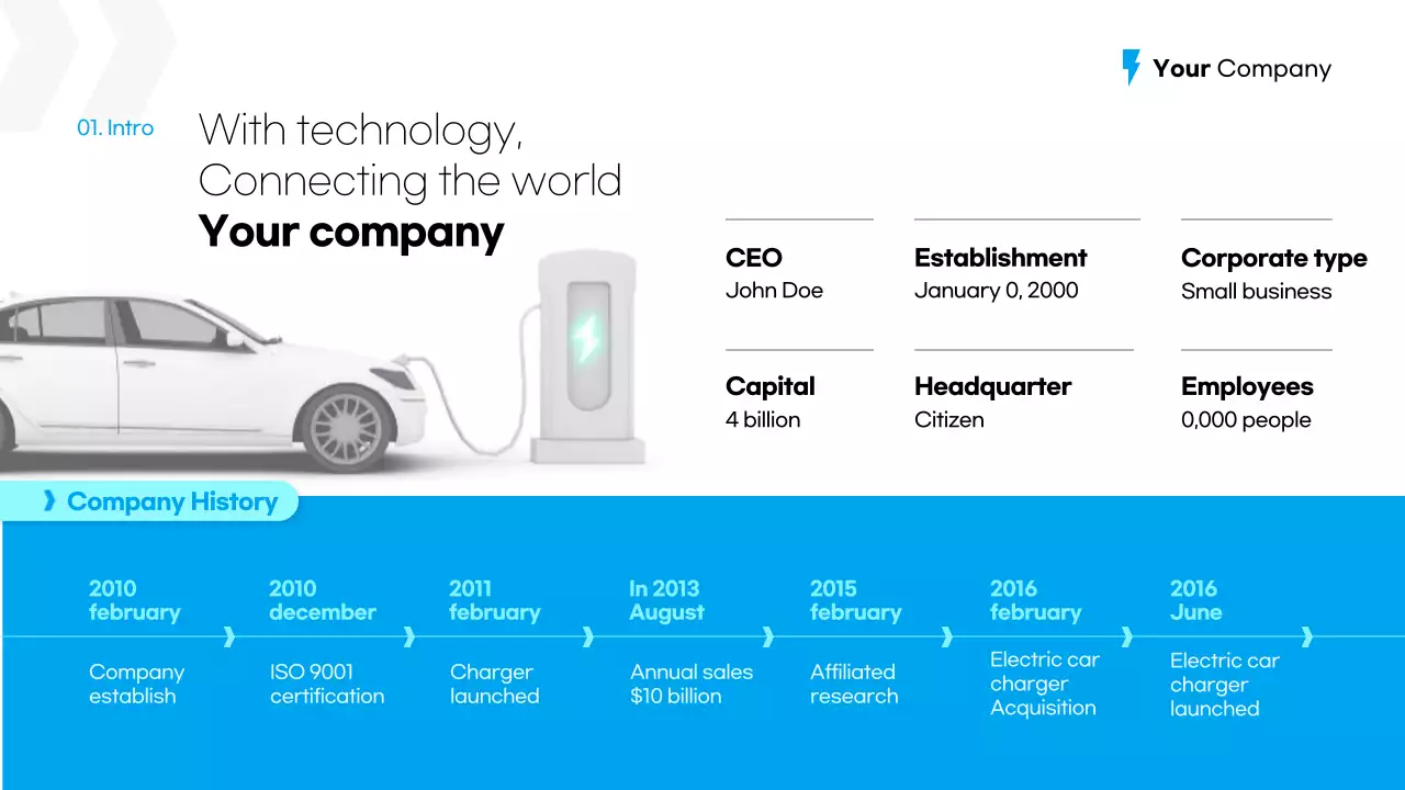 Blue Modern Ev Proposal Presentation