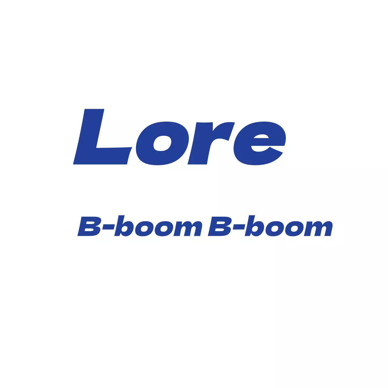 Mensaje sencillo en blanco y azul