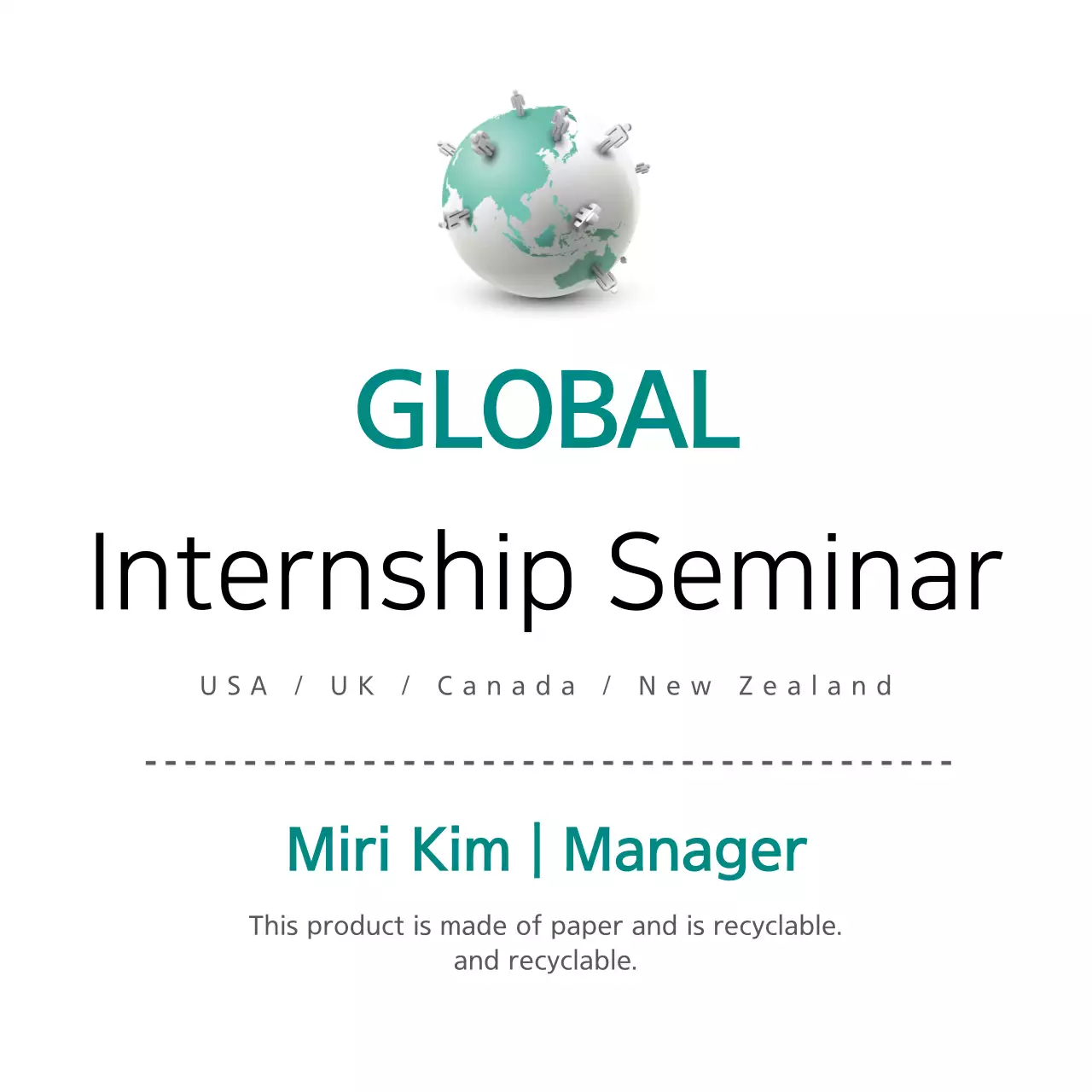 Gaya bersih dalam warna mint gelap dan hitam Tentang Seminar Intuisi