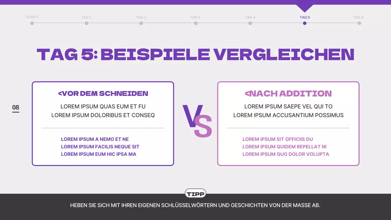 Wie Sie Ihr Anschreiben mit schwarzen und violetten Illustrationen von der Masse abheben können