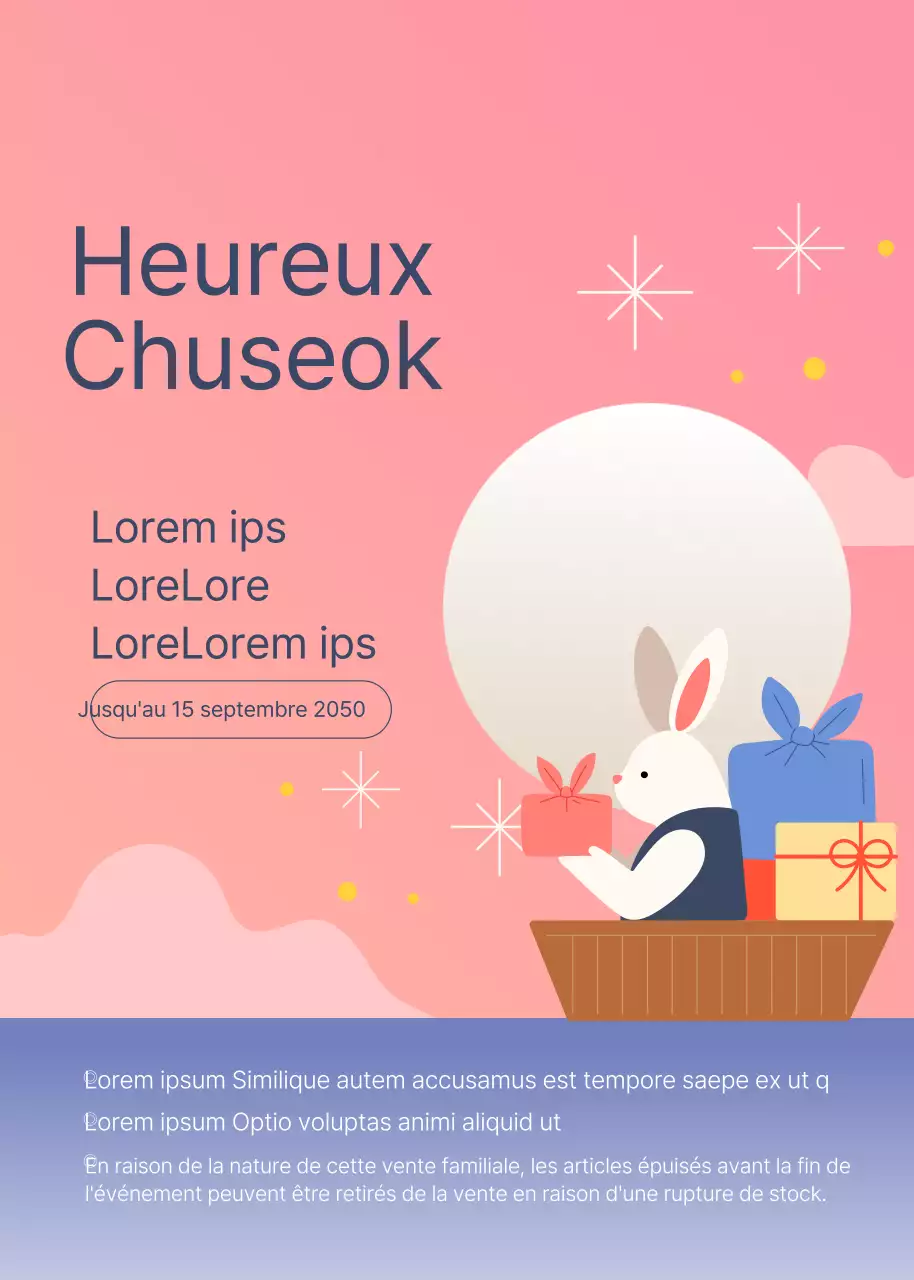 Evénement popup pour les fêtes de fin d'année en rose