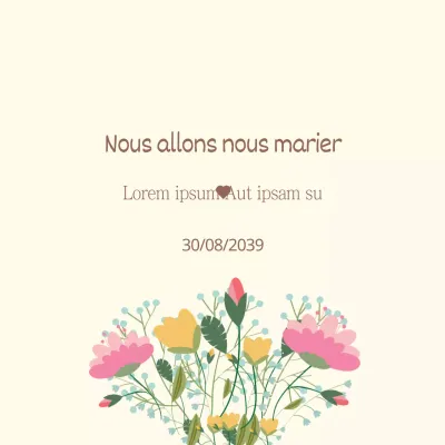 Nous allons nous marier
