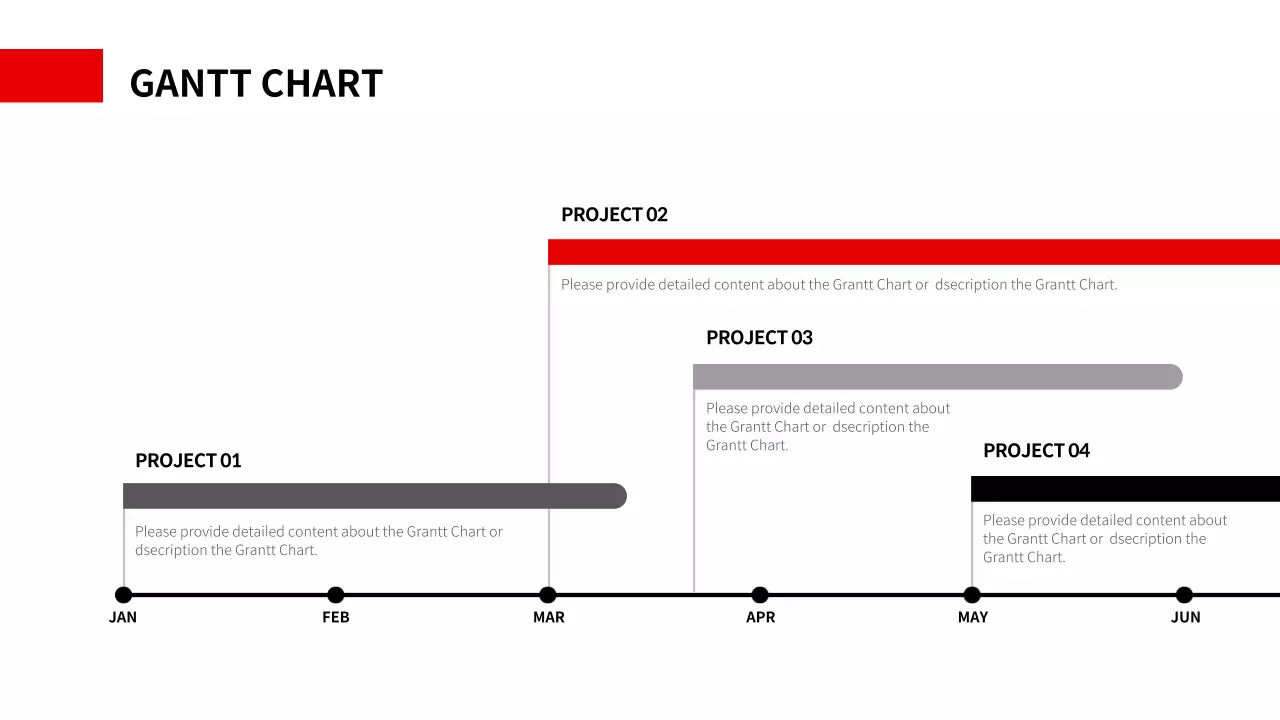 Red Modern Project Planner Infographic
