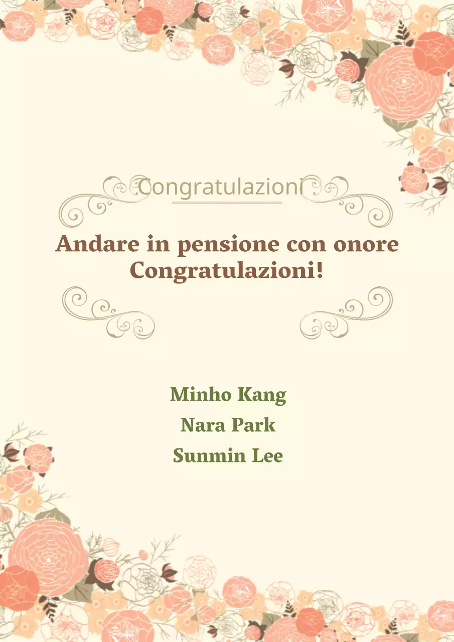 Cerimonia di pensionamento
