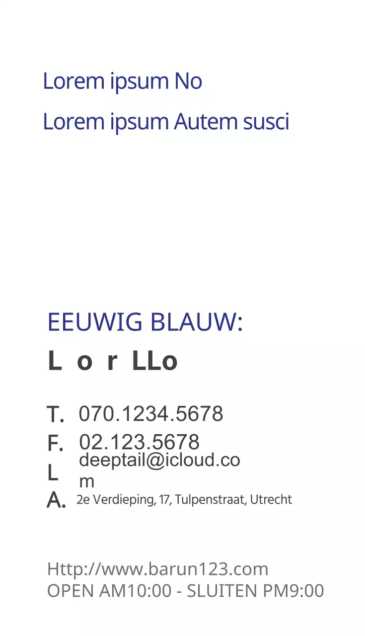 Eeuwig blauw