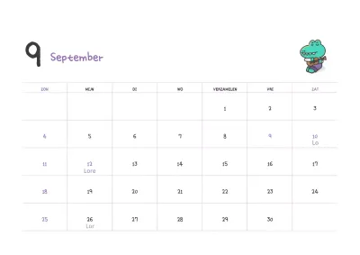 Ago-kalender september 2022