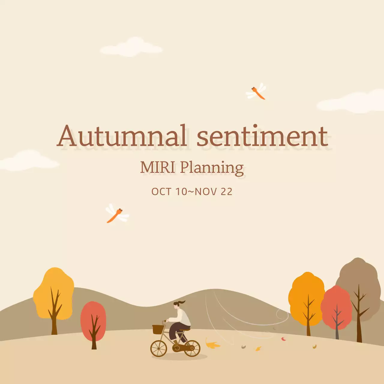 Beige Minimal Autumn Event Social Media Post