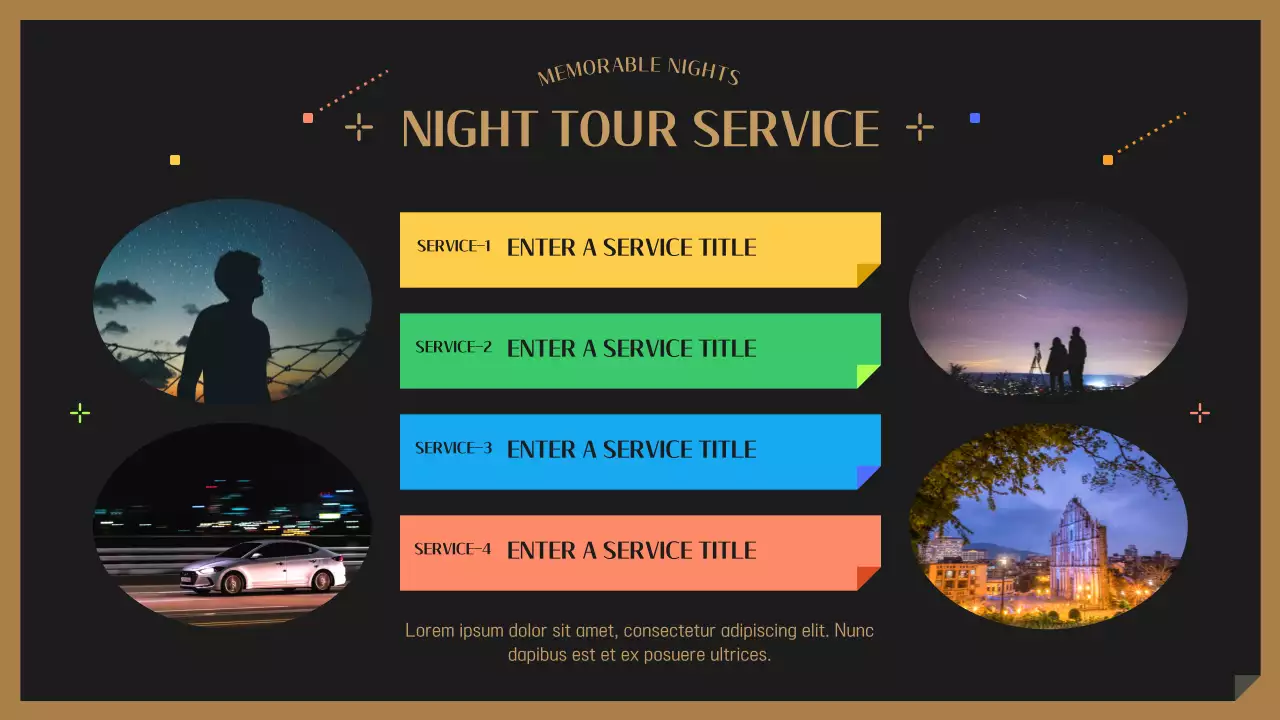 Black Modern Travel Promotion Presentation