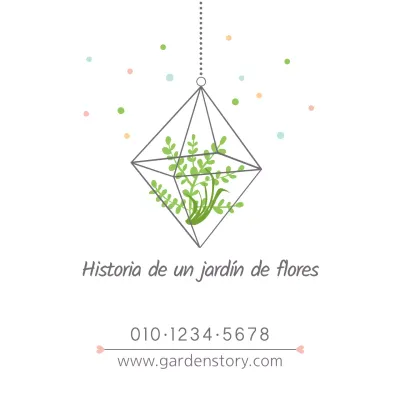 Historia de un jardín de flores