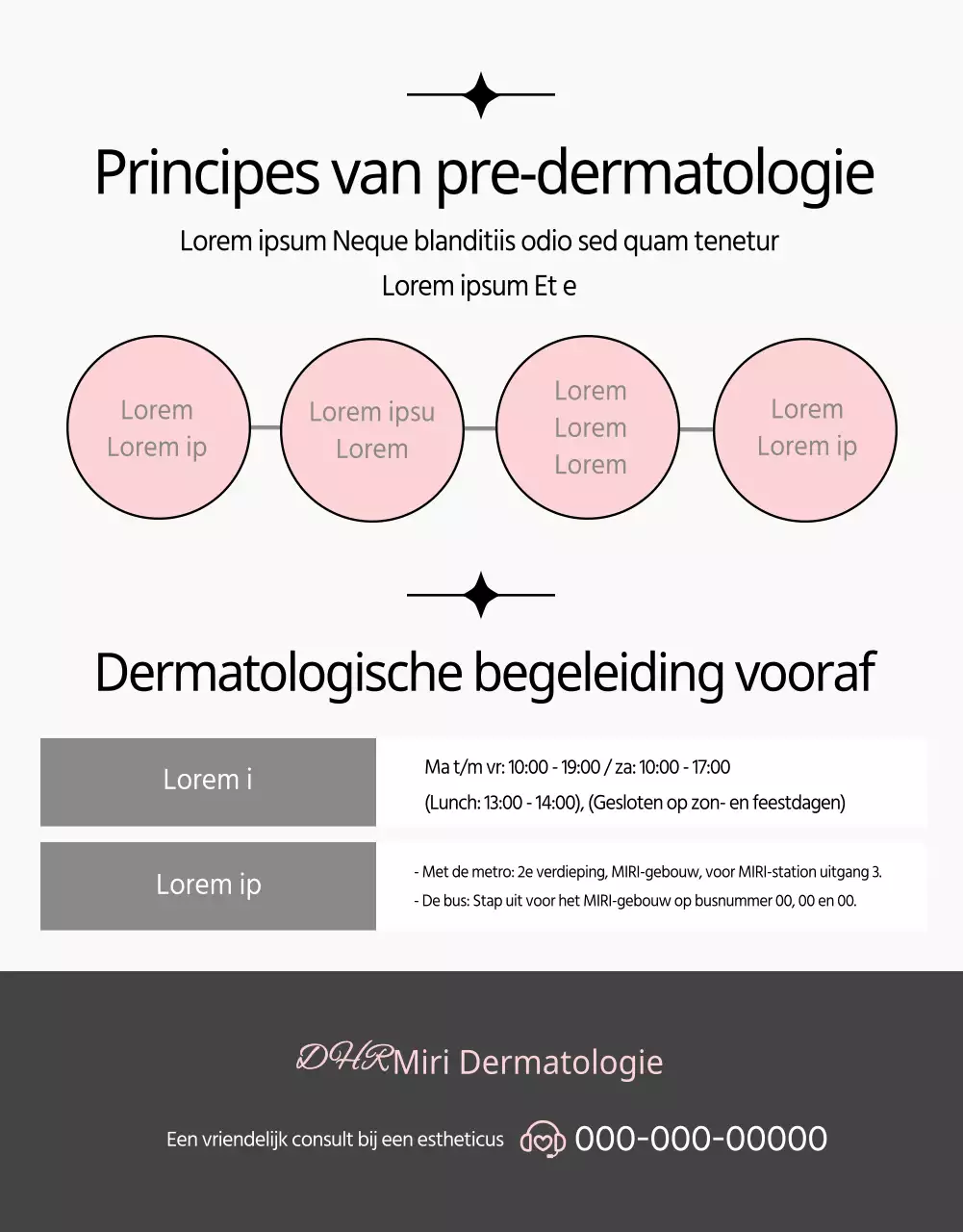 Promoot dermatologische laserbehandelingen in roze en zwart