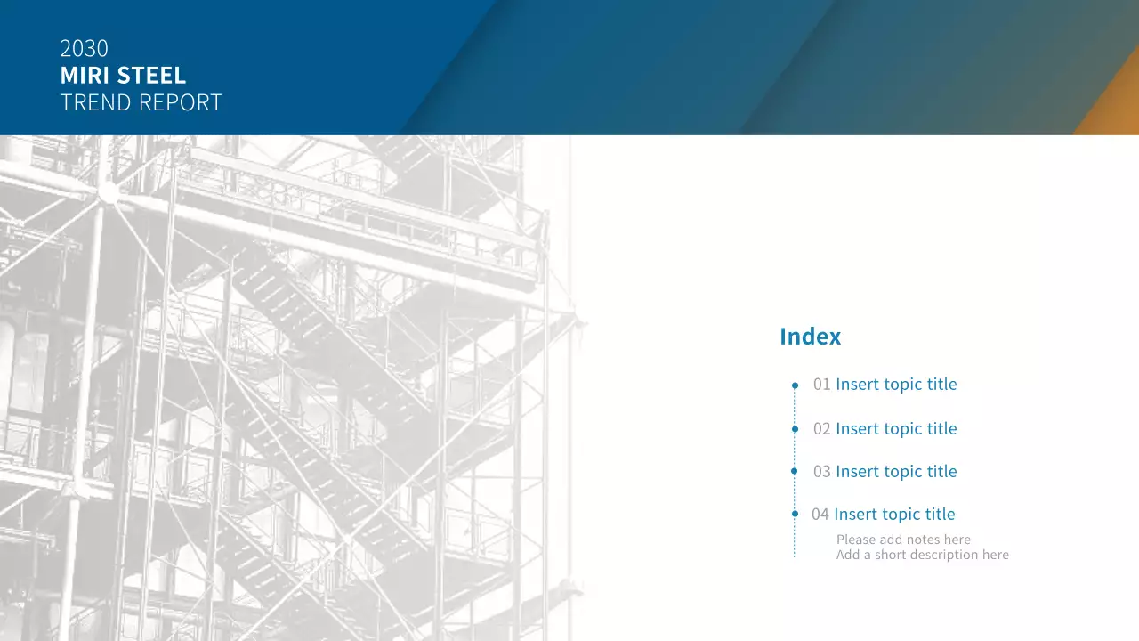 Blue Modern Industry Report Presentation