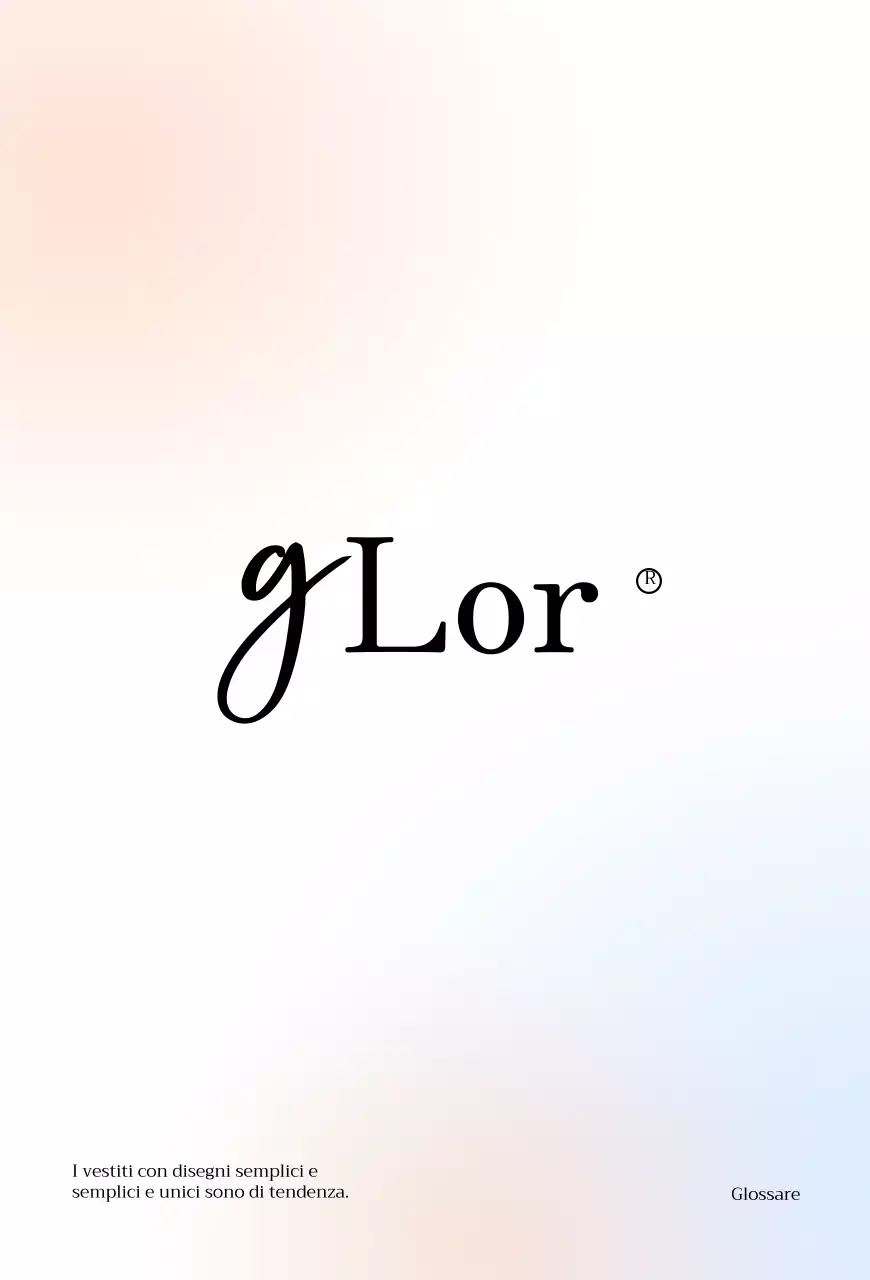 Negozio di abbigliamento semplice e lucido con sfumature