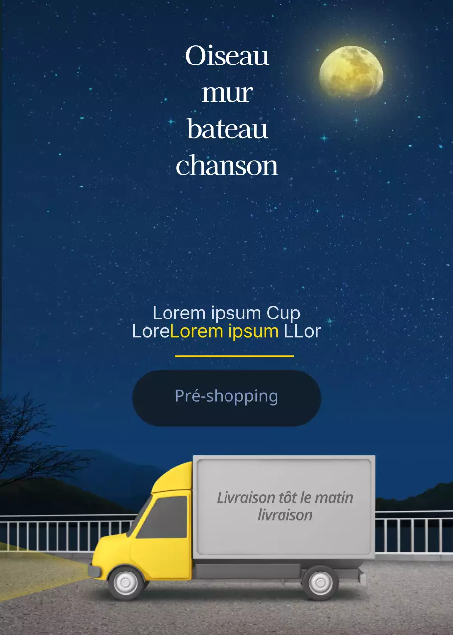 Livraison tôt le matin