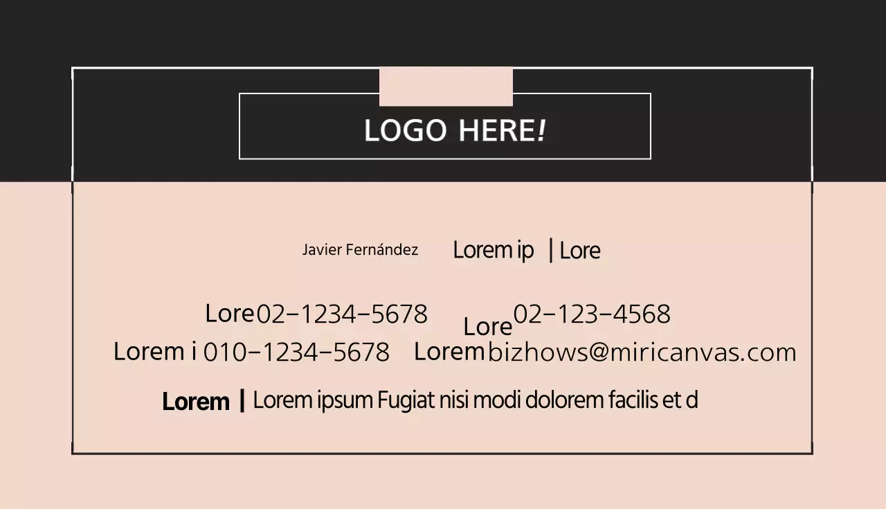 Tarjetas de visita de moda