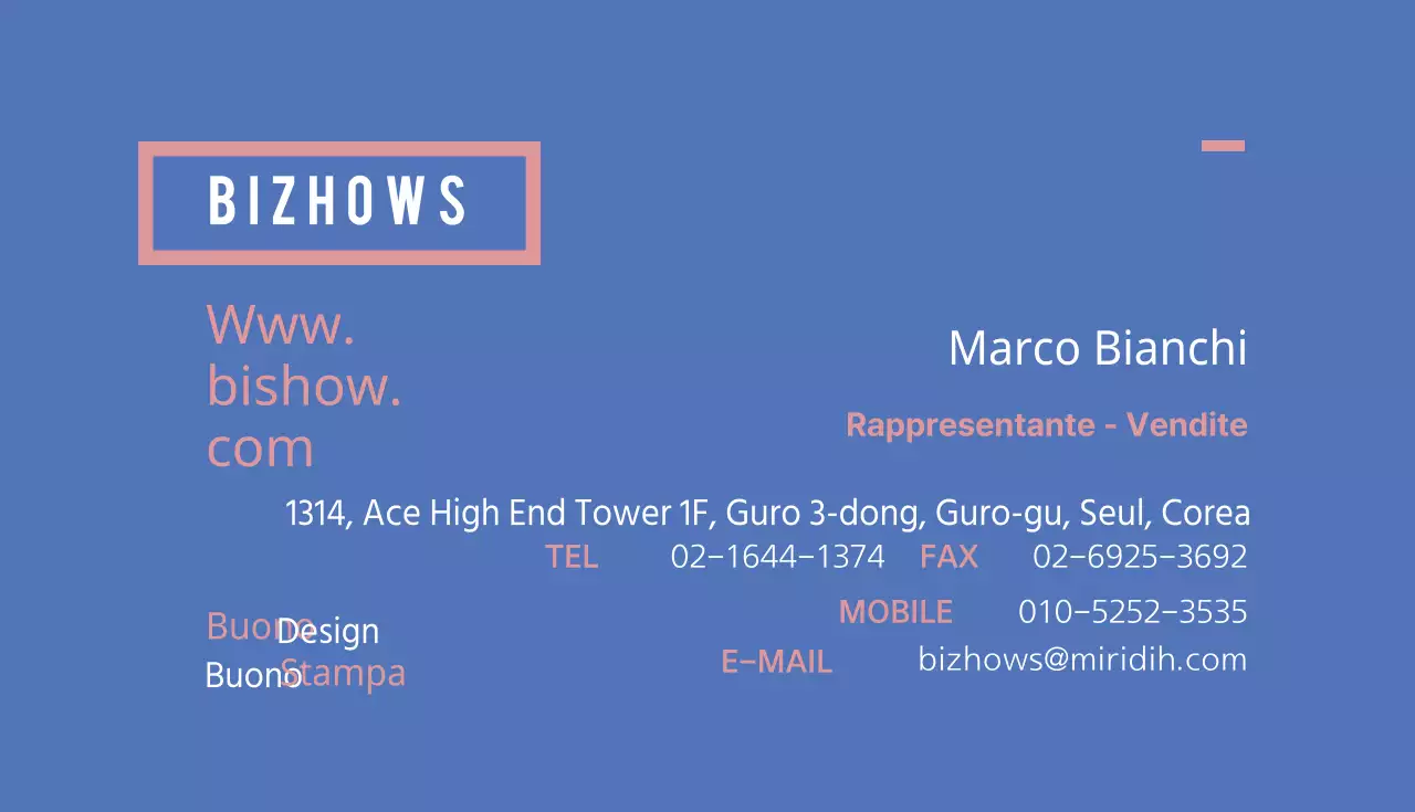 Biglietti da visita aziendali