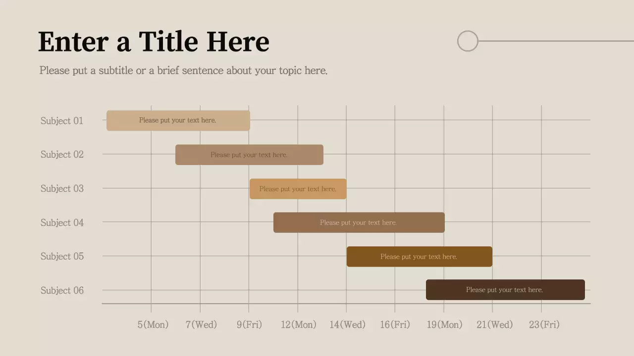Beige Minimal Schedule Planner Infographic
