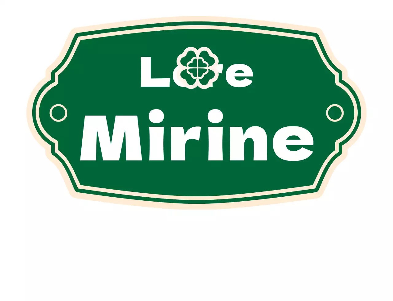 Un menu da bistrot con un logo verde retrò