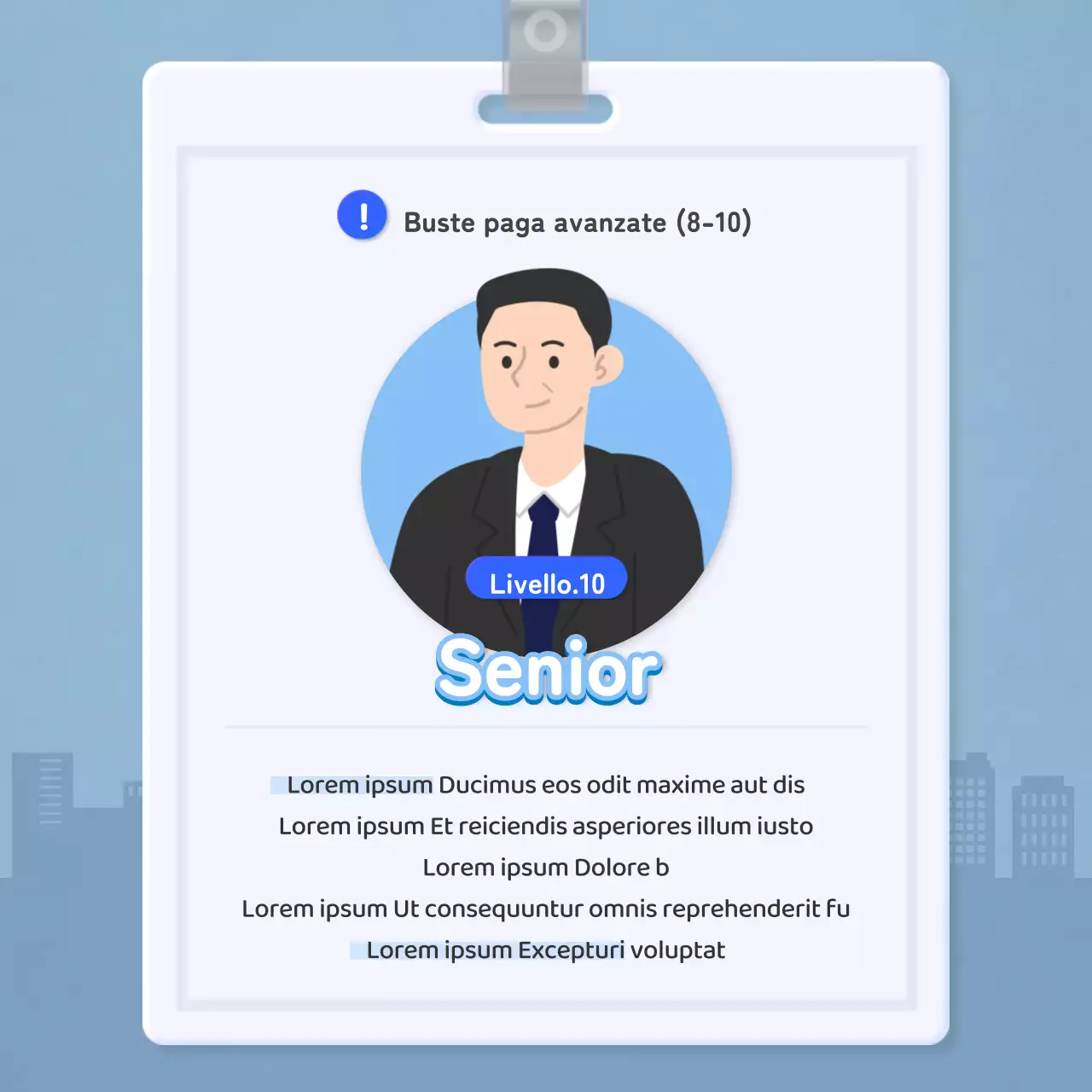 Lista di controllo a livello di lavoratore con concetto di scheda arancione per i dipendenti