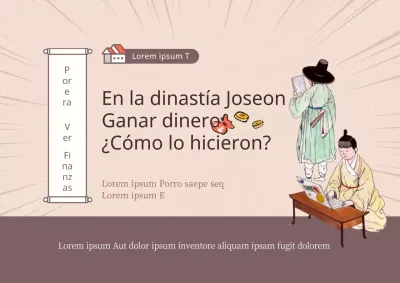 La educación financiera en la Dinastía Joseon en beige