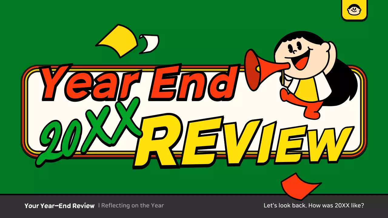 그린 레트로 리뷰 프리젠테이션