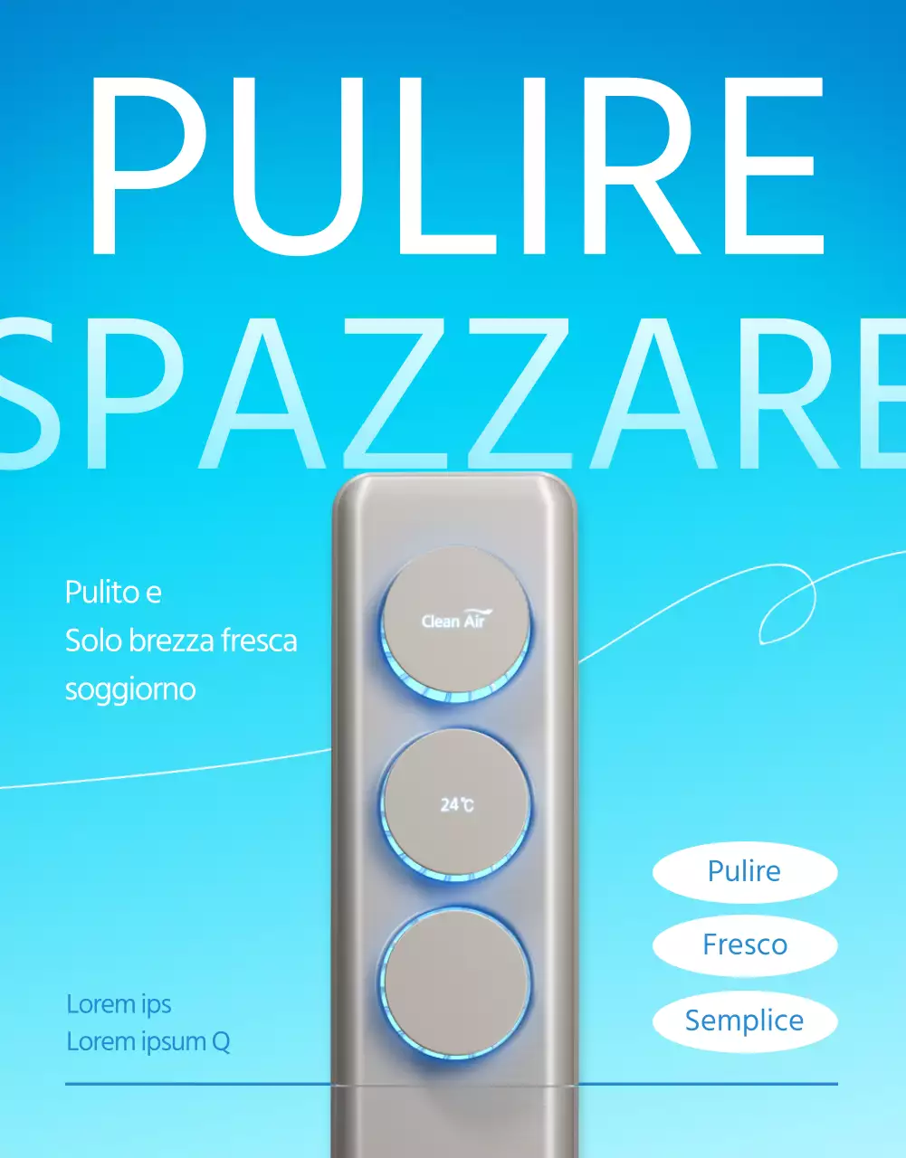 Promuovere la pulizia dell'aria condizionata con il cielo azzurro