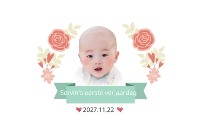 Eerste verjaardagsfeest