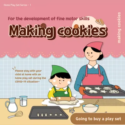 Make pink and light blue mommy tag cookies InstagramSnapchat