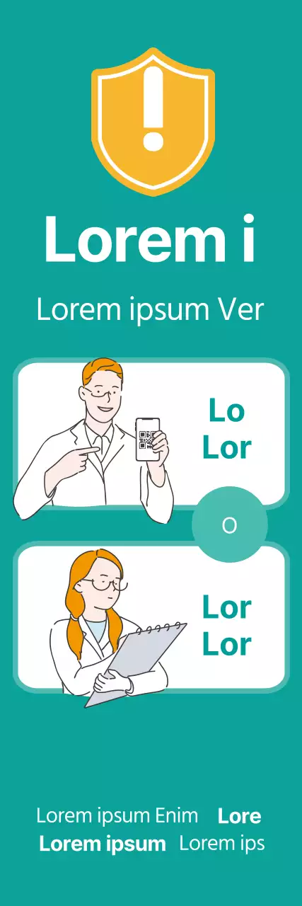 Pulcras etiquetas azules ilustradas de registro de coronavirus