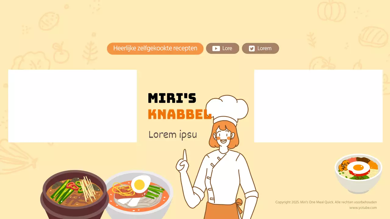 Orange Chef Heerlijk Kookboek YouTube Laatste pagina