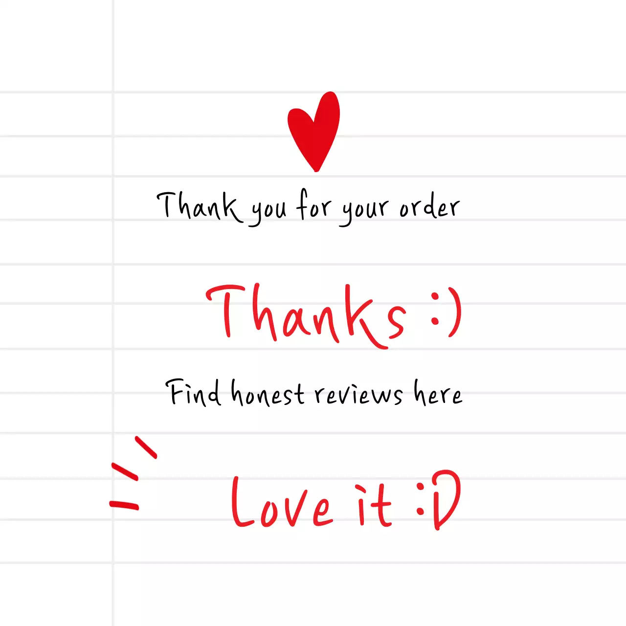 Pesan terima kasih pengiriman