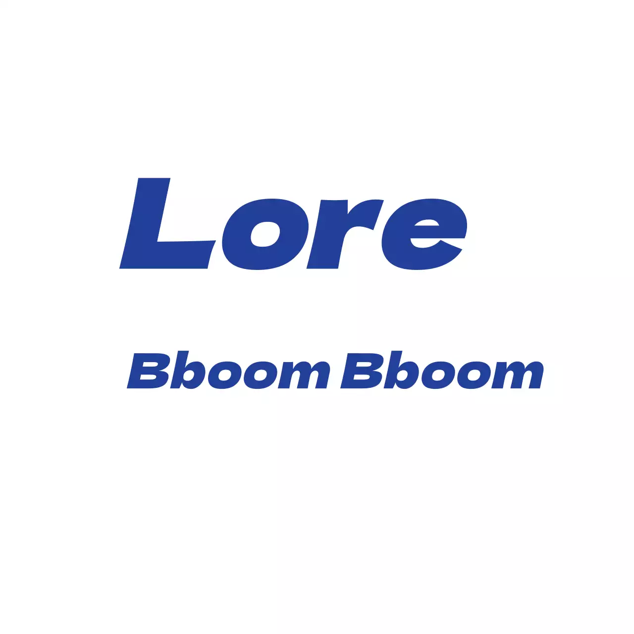 Weiß-blaue einfache Nachricht mit Wortlaut