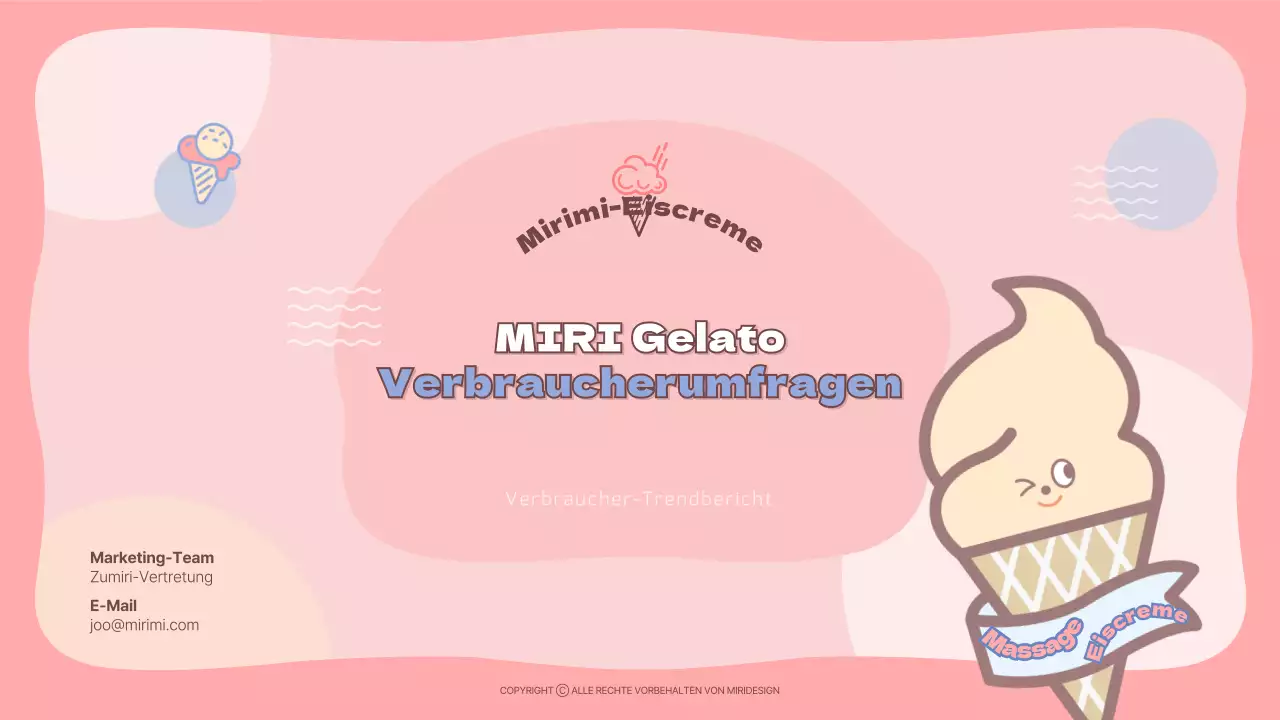Analyse des Trends zu pastellfarbenem Gelato Verbraucherumfragen