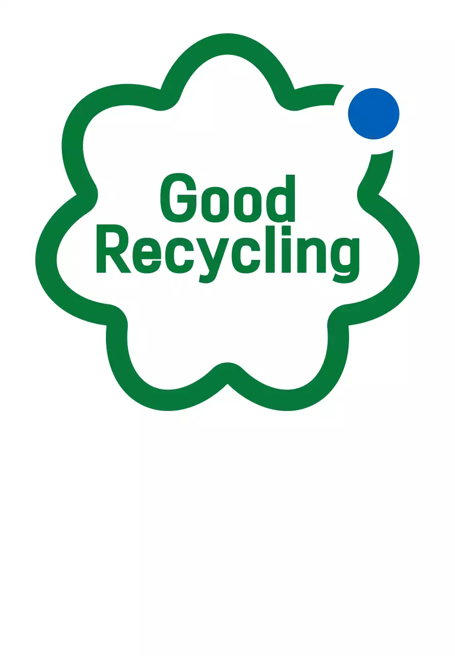 Kombinasi ikon dan teks sederhana dalam warna hijau dan biru Kampanye hijau