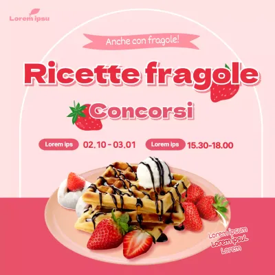 fragole rosaricetta concorso social media