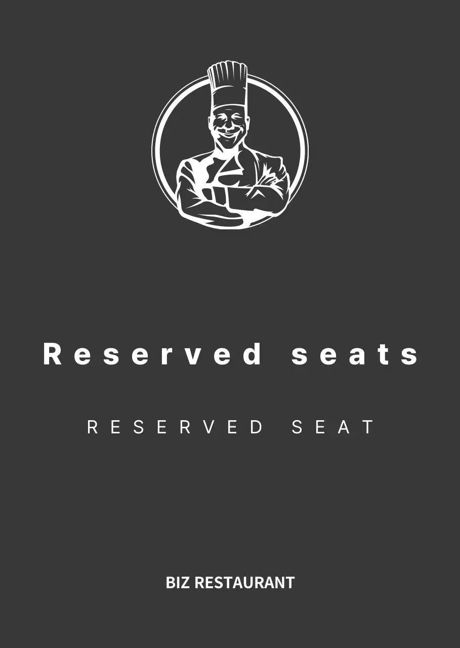 Panduan reservasi restoran bergaya hitam putih dan bersih