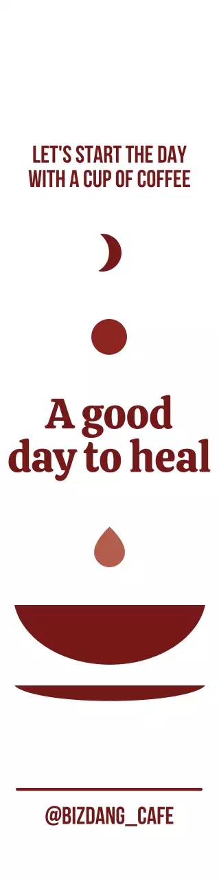 Gaya ilustrasi bulan dan kopi yang bersih dan sederhana dalam warna coklat dan putih untuk promosi dan promosi kafe