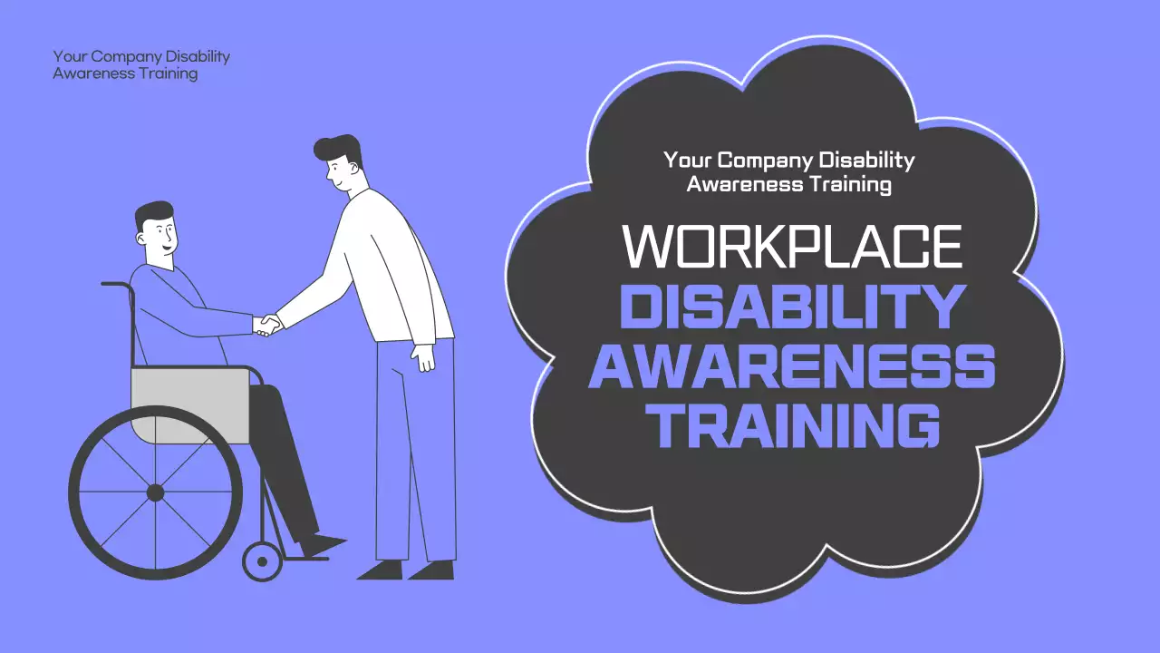 Blue Simple Disability Training Presentation