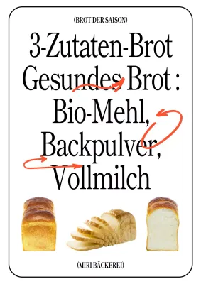 Einführung einer einfachen Bäckereikarte in Weiß und Schwarz