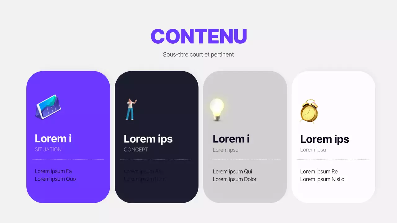 Plan marketing publicitaire illustré en 3D en bleu (Présentation)