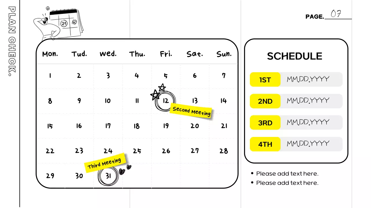 Yellow Modern Volunteer Planner Presentation