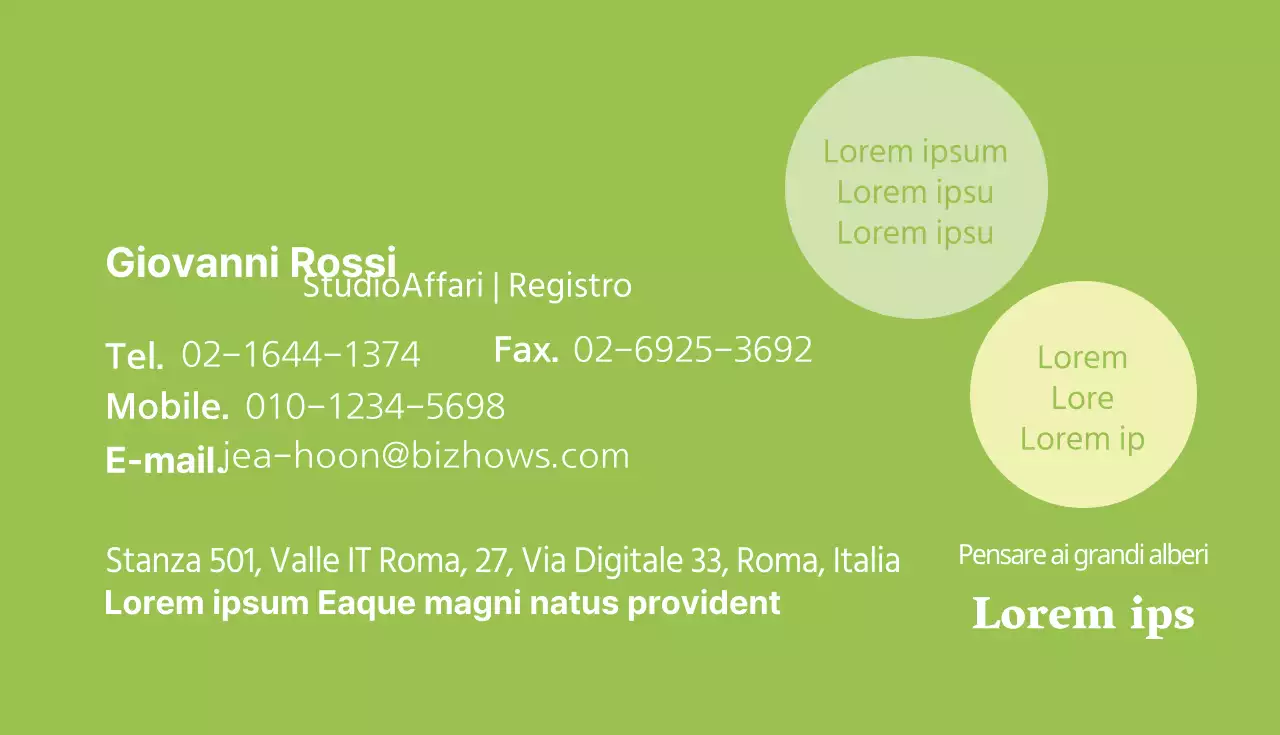 Pensare ai grandi alberi