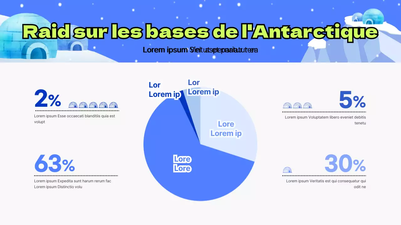 Éducation à l'Antarctique avec des éléments d'illustration de pingouins bleus