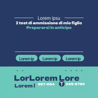 I test di ammissione di mio figlio